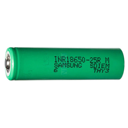 Samsung 25R 18650 2500mAh 8A - Button Top Battery