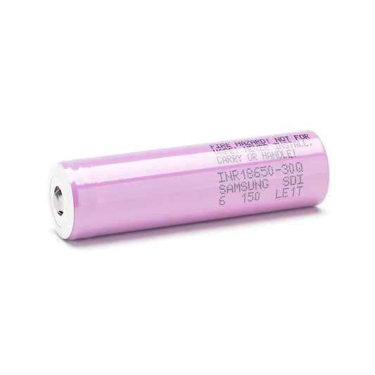 Samsung 30Q 18650 3000mAh 15A - Button Top Battery