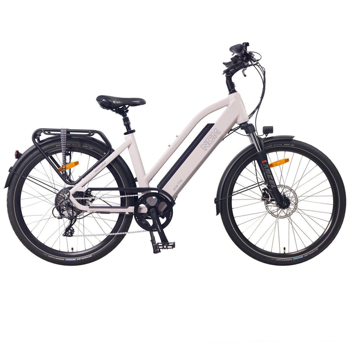 NCM T7S Step-Thru Trekking E-Bike - Sand