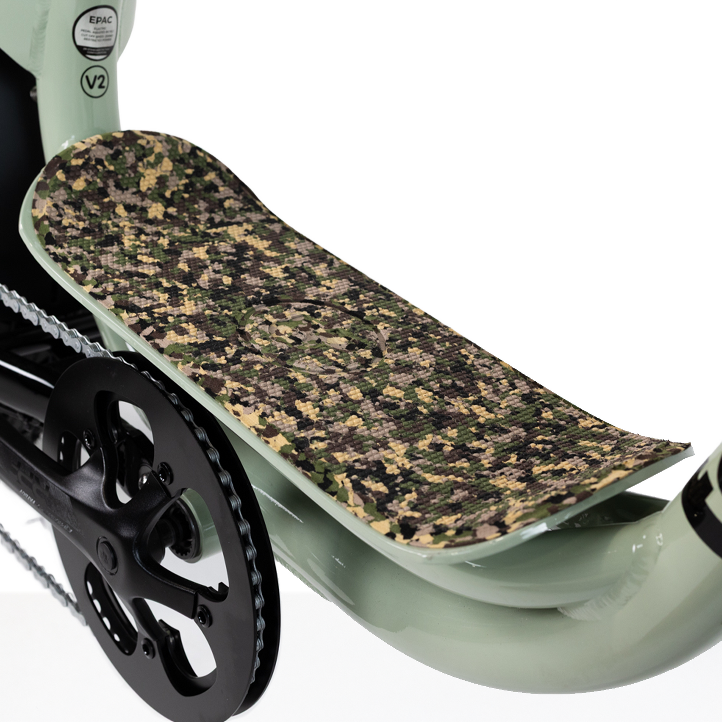 SeaDek marine grade pads fitted to a Fatboy Harlem V2 e-bike