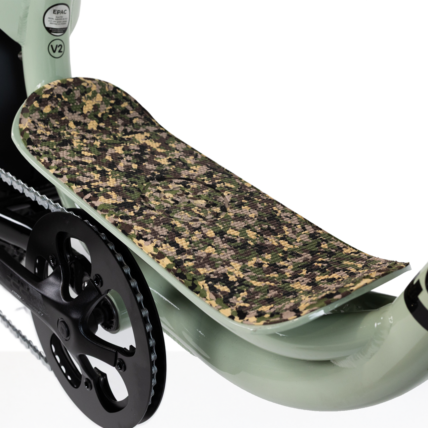 SeaDek marine grade pads fitted to a Fatboy Harlem V2 e-bike