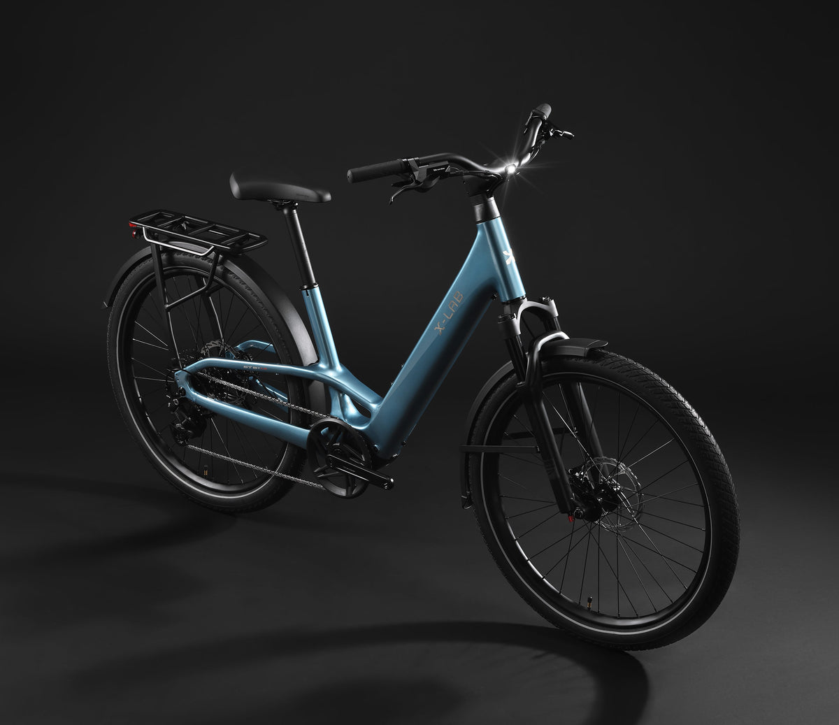 XDS X-Lab ST5+ LS Step Through Electric Bike Aether Sky Blue detail