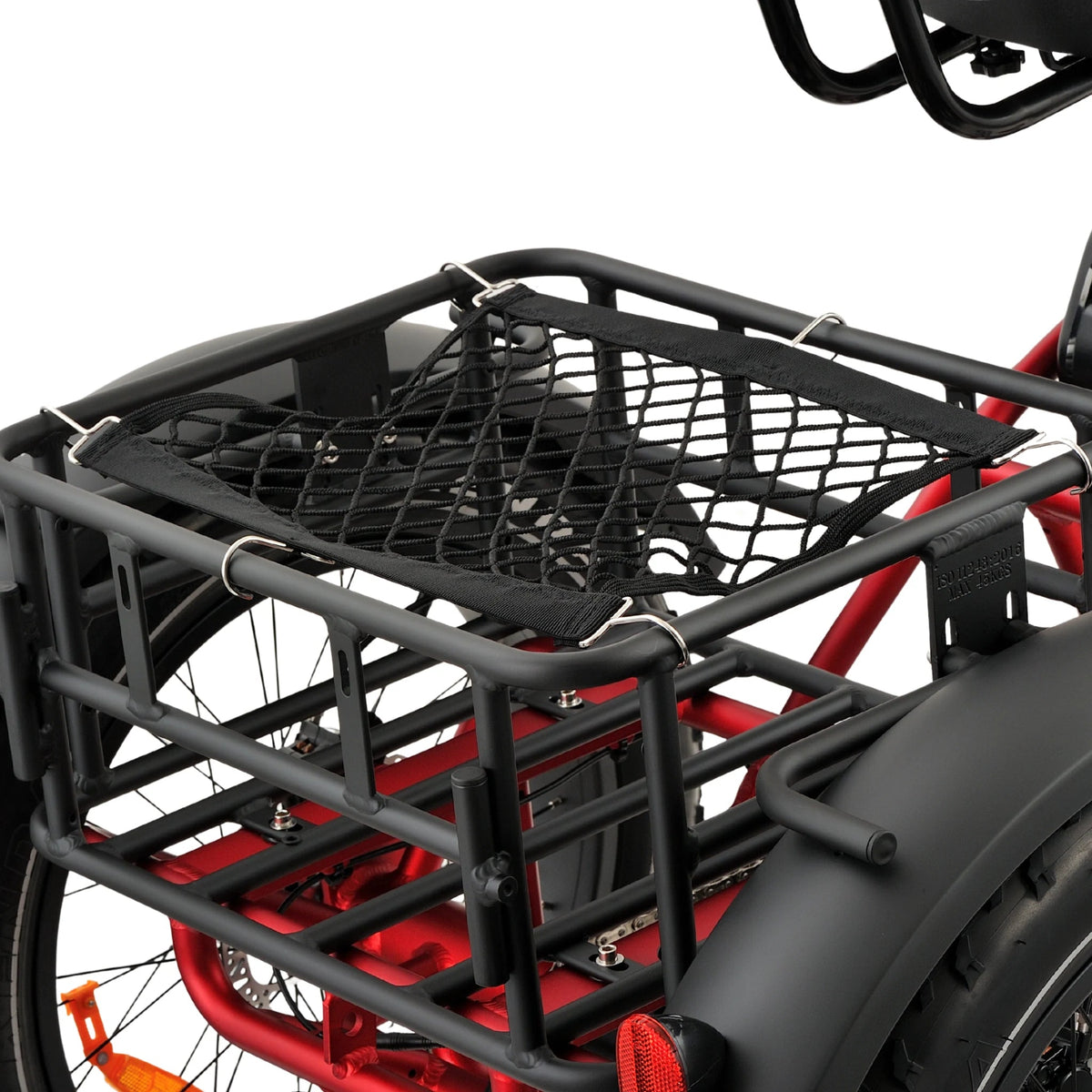 Ridewave Wallaby Plus electric trike rear cargo basket close-up