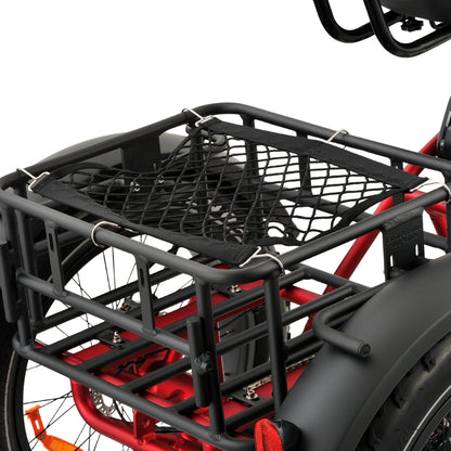 Ridewave Wallaby Plus electric trike rear cargo basket close-up
